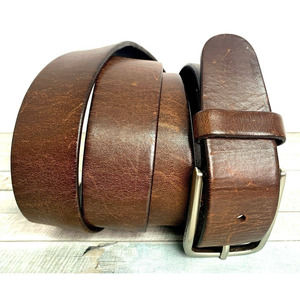 DOCKERS BROWN GENUINE LEATHER 1.25"Wd CASUAL DRESS MEN'S BELT Sz 44 (T71